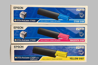 Epson Aculaser C1100_C11 series Toner Cartridges, Green Print Supplies