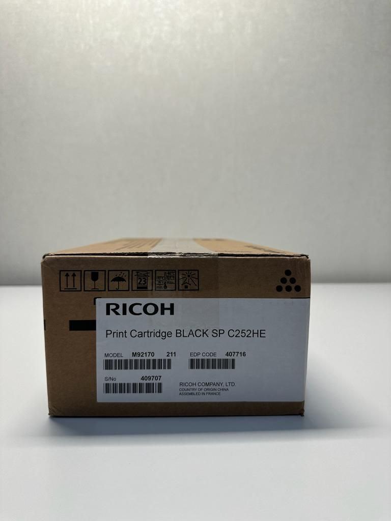 Cartouche de toner noir d'origine RICOH SP C252HE - 407716 (6 500 pages)